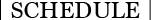 スケジュール